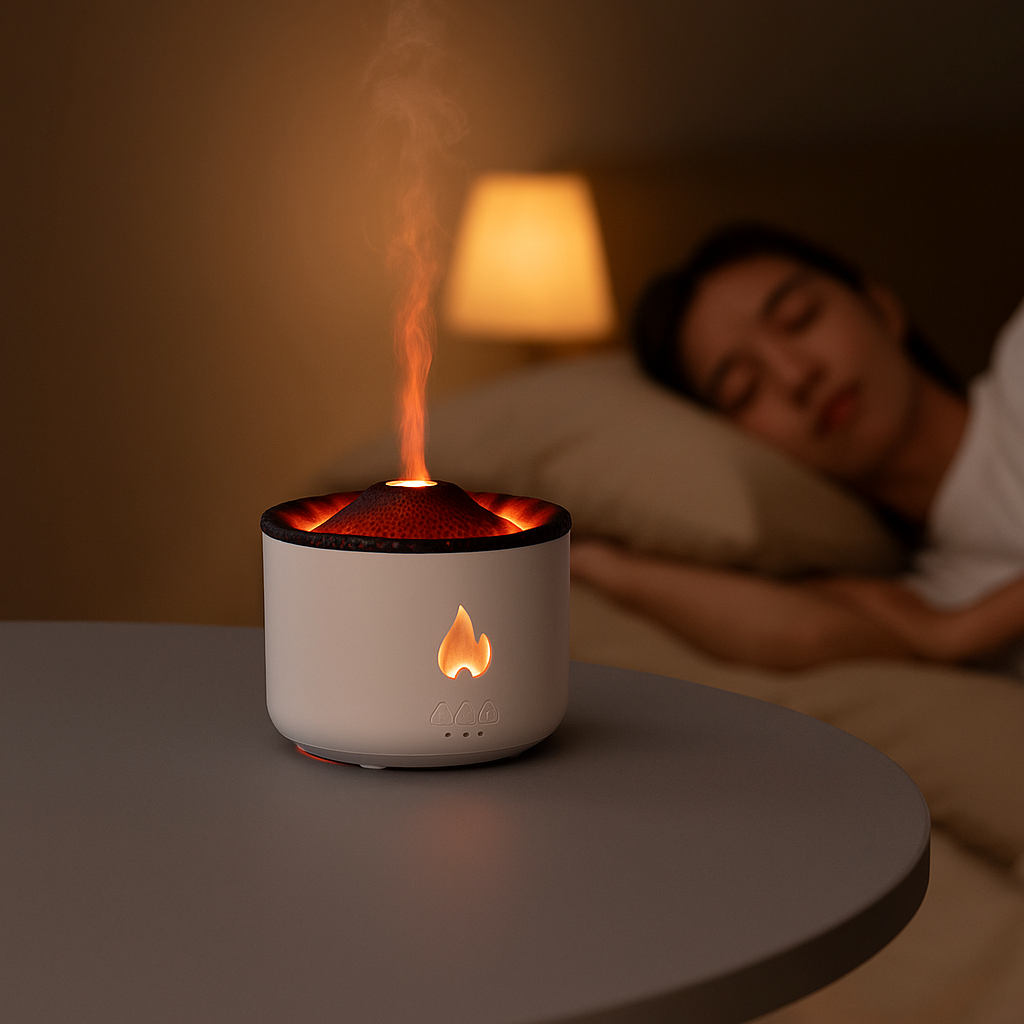 LavaMist™ – Volcano LED Diffuser & Air Humidifier